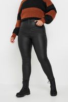 yours vaqueros ajustados negros ava efecto encerado mujer curvy y tallas grandes yours