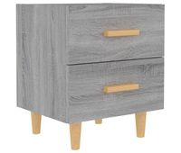 vidaxl mesita de noche gris sonoma 40x35x475 cm