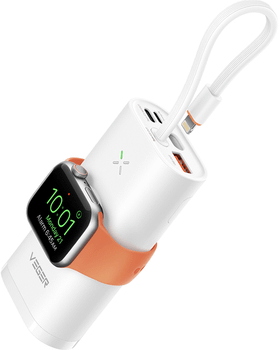 VEGER MagFan VG W1162S 10000mAh powerbank PD20W Magnetic Wireless charging for iWatch