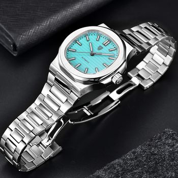 Reloj PAGANI DESIGN 2026 para Hombre, Marca de Lujo, Automático, Mecánico, con Cristal de Zafiro AR, Resistente al Agua, Luminoso, de Acero Inoxidable, Regalo para Hombre