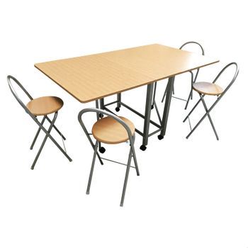 Conjunto Libro Mesa Y Taburetes