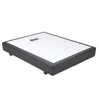 canape transpirable pikolin de muelles polipiel negro 140 x 200 cm