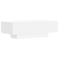 mesa de centro 100x495x31 cm madera - blanco