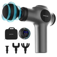pistola de masaje muscular con 4 cabezales skincare massage gun 99 niveles de intensidad diseno ligero y compacto cecotec