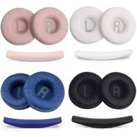 almohadillas de repuesto para jbl t450bt t500bt tune600 660 510bt almohadillas para los oidos fundas para auriculares diadema superior 70mm 1 par