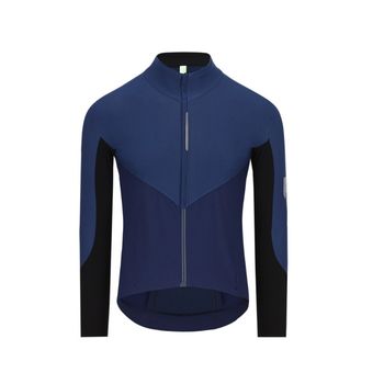 Maillot Q36.5 Dottore Hybrid Que Manga Larga Azul Negro, Talla S