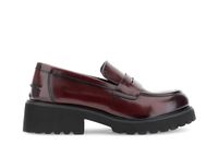 mocasines de piel cepillada bordeaux 36