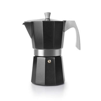 Cafetera Express Ibili Evva Black aluminio fundido fondo acero inducción