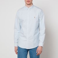 polo ralph lauren striped cotton oxford shirt - s