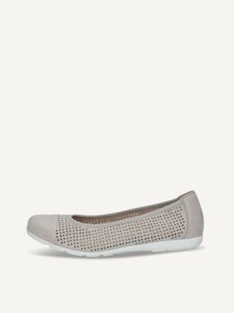 CAPRICE Ballerina, grey, made of Leather, Size 37