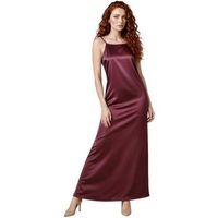 i am vestido largo abito scivolato in raso di viscosa 84107v47 para mujer