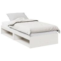 cama individual  cama para adultos  sofa cama con colchon madera maciza de pino blanco 90x190 cm