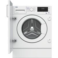 beko wdix8543100 integrated washer dryer - white white