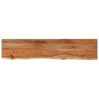 tablero de mesa  tablero escritorio rectangular madera de acacia borde vivo 180x40x25 cm