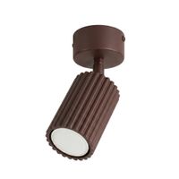 plafone marron aluminio alt 18 cm