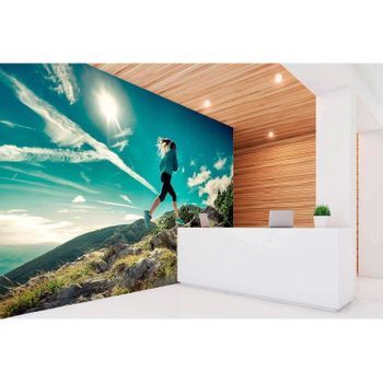 Fotomural Vinilo Running Ascenso Montaña 350 X 250 Cm