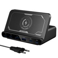 cargador rapido de escritorio blitzwolf bw-s27 160w de 6 puertos usb pd con 2usb-a4usb-c pd30 qc40 afc fcp scp pps p