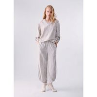 liu jo pantalones pantalones en terciopelo crinkle para mujer