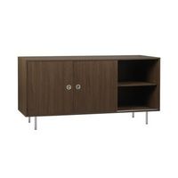 aparador vintage de madera y acero inoxidable con 2 puertas 150 cm