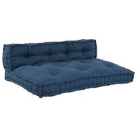 cojin para sofa pallet 2 uds tela anil 120 x 80 x 38 cm vidaxl