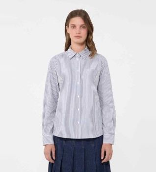 Weekend Max Mara para mujer. 2615111051600 Camisa Bahamas azul (44), Casual, Algodón, Manga larga