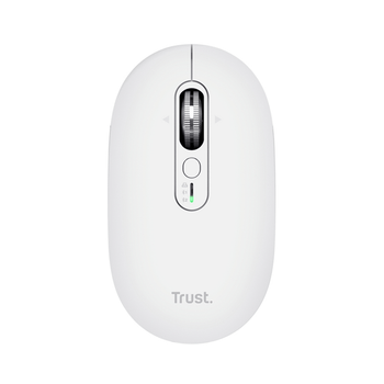 MOUSE TRUST WIRELESS SERON HYPSCROLL SLIM 400-2400DPI 6 BOTONES RECARGABLE FSC GRS BLANCO