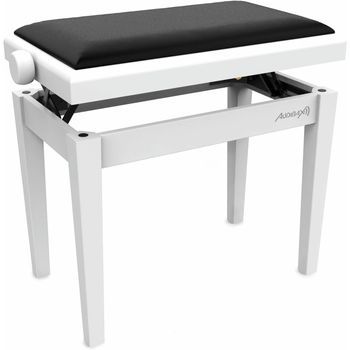 Audibax Kb600 White Banco Para Piano Teclado Ajustable Regulable. Acolchado