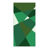 alfombra vinilica verde 80x200cm geometria abstracta