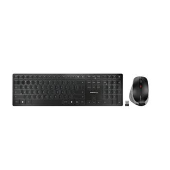 Teclado inalámbrico Cherry DW 9500 Slim QWERTY Español, Bluetooth+RF, mouse incluido