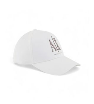 A|X Armani Exchange para hombre. XM000811AF13343U0009 Gorra baseball blanco (OSFA), Casual, Algodón