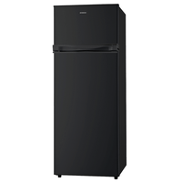frigorifico dos puertas infiniton fg-249d14nea e alto 143 cm ancho 54 cm special black inox