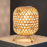 ledkia lampara de mesa bambu chia natural