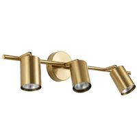 lampara de pared toolight app1898-3w brush gold led