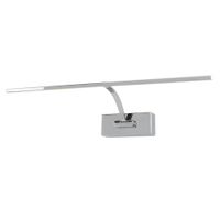 aplique para cuadro led metal cromado 455 x 20 cm
