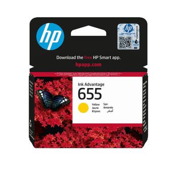 Cartucho de tinta HP 655 Amarillo Rendimiento estándar