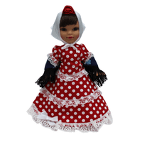 muneca regional madrilena folk artesania original coleccion 25 cmvestido tipico chulapa madrid fabricada en espana