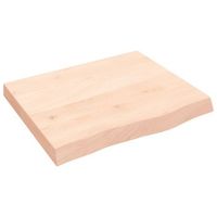 tablero de mesa  tablero escritorio madera maciza roble sin tratar 60x50x2-6 cm