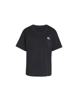 Camiseta adidas Slide Vneck Mujer Negro