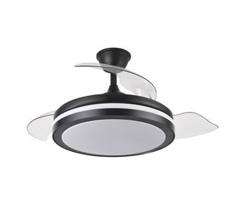 Ventilador de techo metal color negro serie esparta 40cm