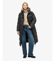 superdry para mujer w5011735a abrigo ripstop negro l casual sostenible nylon reciclado