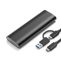 carcasa de unidad de estado solido portatil de aleacion de aluminio carcasa bakeey bk-se2 para m2 sata ssd m2 a usb31