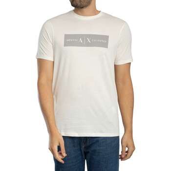 Armani Exchange Camiseta Camiseta con logo a rayas para hombre
