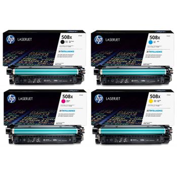Original Multipack HP Colour LaserJet Enterprise Flow MFP M577f Printer Toner Cartridges (4 Pack) -CF360X