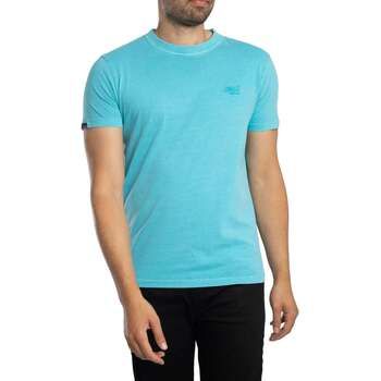 Superdry Camiseta Camiseta Essential Logo EMB Neon para hombre