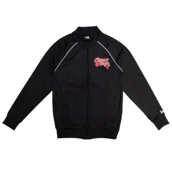 Chaqueta Chicago Bulls NBA Script Track Top New Era Negra