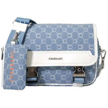 Chabrand Bolso Bolso tipo satchel Lona recubierta Cuero Azul para hombre