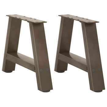 Patas Para Mesa De Centro En Forma De A (2 Unidades, 50 X 30-31 Cm, Acero) Vidaxl