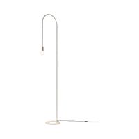 lampara de pie zafferano de aluminio pintado blanco altura 231 cm