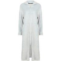 elegant zip opening velour cosy housecoat