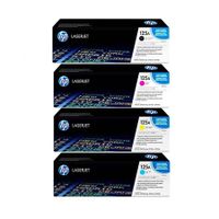 original multipack hp colour laserjet cp1515n printer toner cartridges 4 pack -cb540a